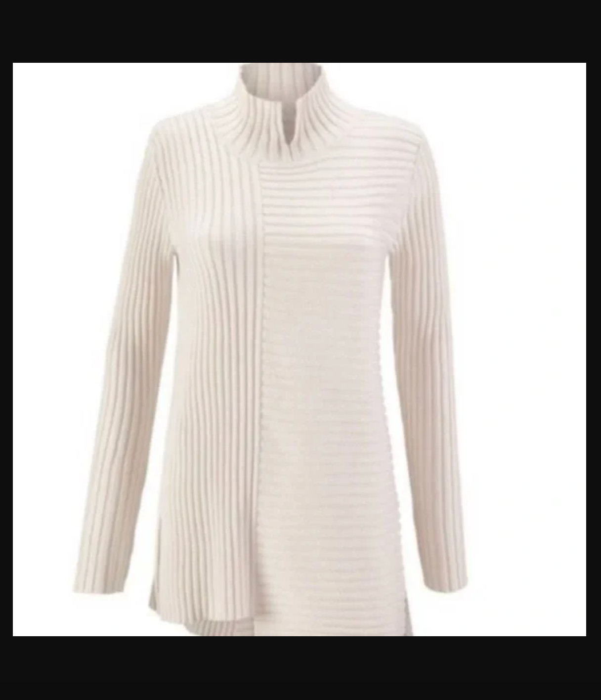 CAbi 3363 D-Ring Asymmetrical Pullover Ribbed Swe… - image 9