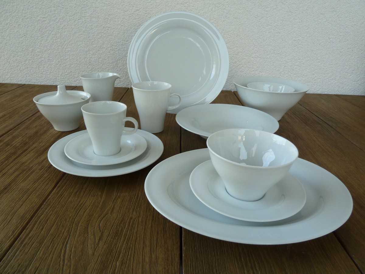 Arzberg MOVE WEISS, verschiedene Teile zum Kaffee- und Tafelservice auswählen