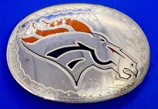 Running Broncos Horse Native American Indian Made QUALITY Inlay Art Belt Buckle