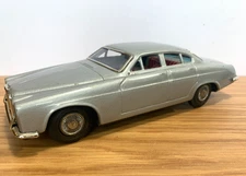 Vintage 1960's Taiyo Toys Japan Tin Friction Go-Go Mobile 9" Jaguar VGC