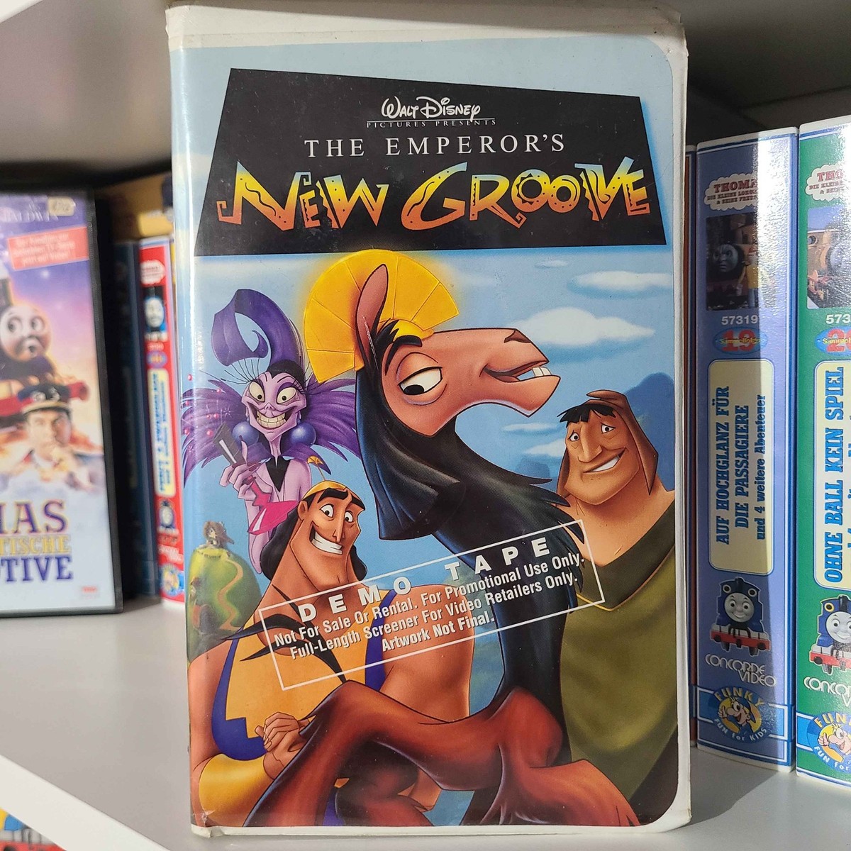 THE EMPEROR'S NEW GROOVE Demo VHS Walt Disney RARE 2001 FAST