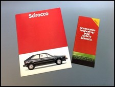 1981 VW Volkswagen Scirocco and S 12-page Vintage Car Sales Brochure Catalog SET