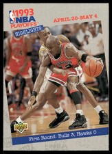 1993-94 Upper Deck #180 First Round Bulls 3, Hawks NBA Basketball