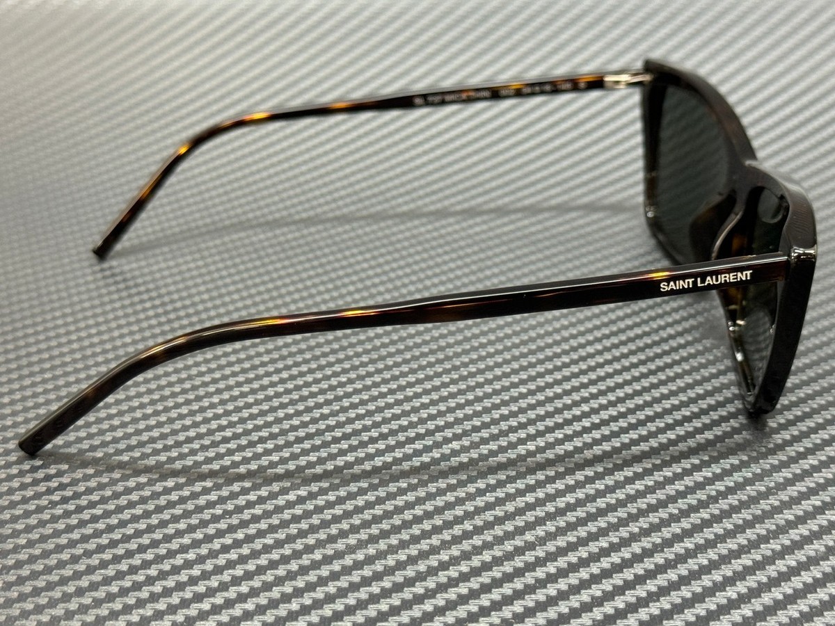 Saint Laurent SL832 002 Sunglasses Havana Square Frame, Grey Lenses Saint Laurent Women main image 2