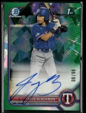 2022 Bowman Chrome #CPA-JBN JoJo Blackmon Prospect Auto Green Atomic Ref #/99