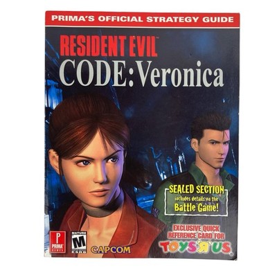 Resident Evil Code Veronica (Prima's Official Strategy Guide) Toys r us w/ Map
