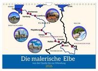 Claudia Kleemann | Die Malerische Elbe (Wandkalender 2026 Din A4 Quer),...