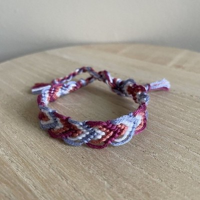 Imelda Bracelet, anklet, trendy, comfortable, tie, embroidery thread, woven, gif