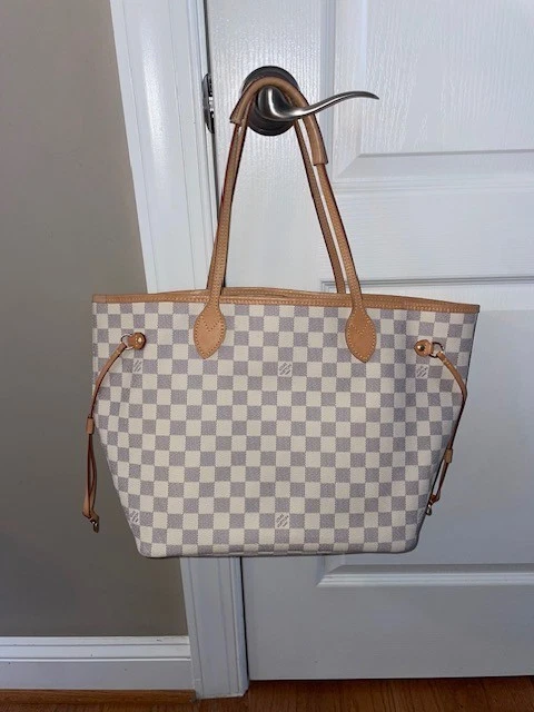 Bolso de Mano Louis Vuitton Neverfull MM Damier Azul Foto 2 de 4