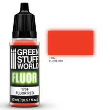 Green Stuff World &ndash; Fluorescent Acrylic Paint Red 1704 for Models and Miniatures