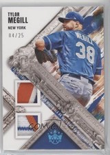 2022 Panini Diamond Kings DK Materials Holo Platinum Blue 4/25 Tylor Megill 0c3