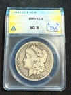 1880 CC MORGAN DOLLAR ANACS VG 8 618