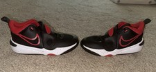 Nike Team Hustle D 11 Kids Size 6Y, Colors Red, Black,  White