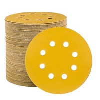 Schleifpapier 125Mm Klett 320 KöRnung 8 Loch Rund Schleifscheiben