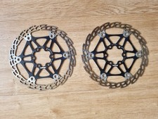 Pair of Hope 160mm Floating Rotors 6 bolt - Black Spider