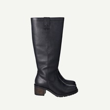 Image of Dune London Womens Black Leather Calf Boots EU 36 UK 3