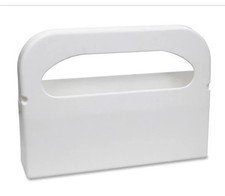 2 Toilet Seat Cover Dispenser- Half-Fold- Plastic- White- 16w X 3 1/4d X 11 1/2h