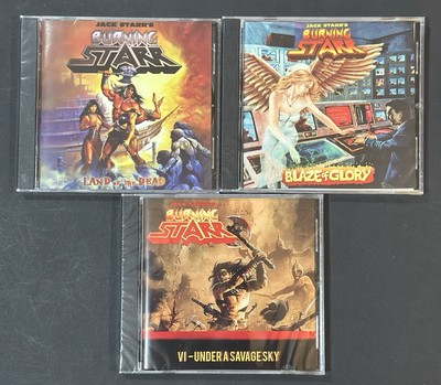 Burning Starr Land Of The Dead Blaze Of Glory & Under A Savage Sky 3 CDs New