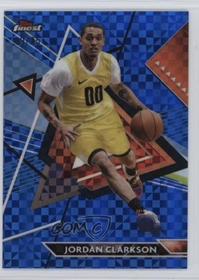 2023 Finest Uncommon Blue Checkerboard Refractor 19/75 Jordan Clarkson #165 03xg