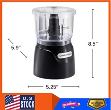 Hamilton Beach Electric Vegetable Chopper & Mini Food Processor, 3-Cup,350 Watts
