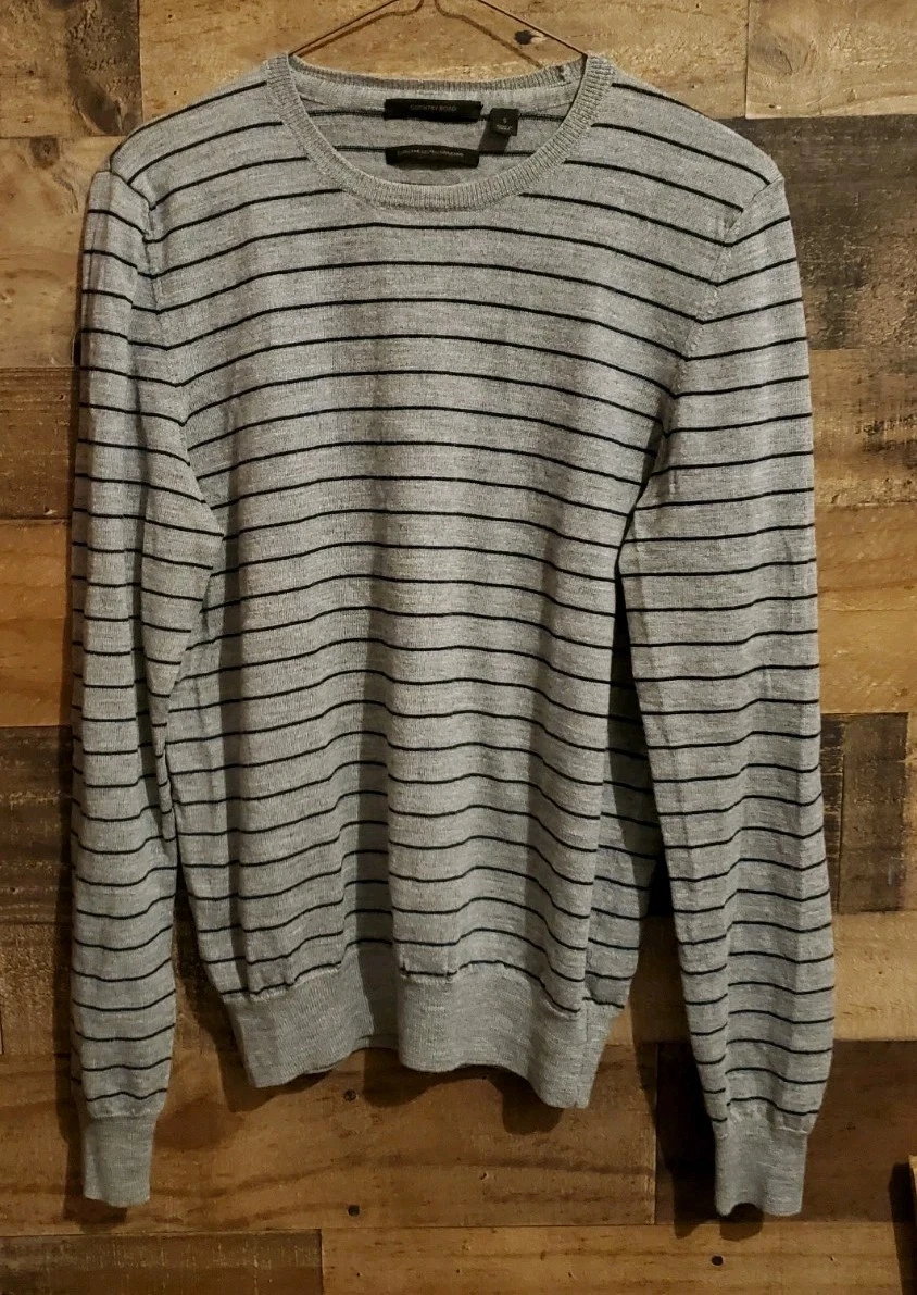 Country Road Sweater Extra Fine Australian Merino Wool Cozy Base Layer Warm Sz S