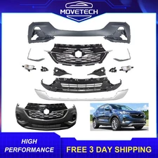 Front Bumper Grille Kit w/ Fog Lights For 2020 2021 2022 2023 Buick Encore GX