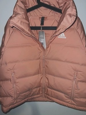  Brand New Adidas Helionic Down Puffer Jacket Pink   Sizes UK S/M/L   BNWT 