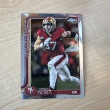 Topps 2025 Chrome Nick Bosa San Francisco 49ers Football Card #264