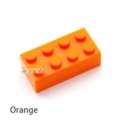 200pcs 2x4 Dot DIY Building Blocks Thick Figures Bricks Educational Creative