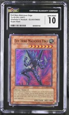Yu-Gi-Oh Evil Hero Malicious Edge 2007 Gladiators Assault CGC Gem Mint 10 Super