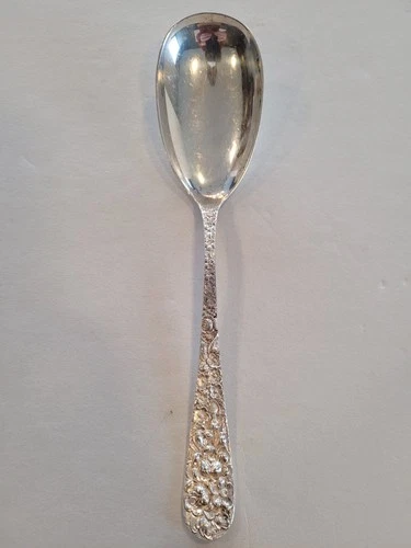 Kirk Stieff Sterling STIEFF ROSE Serving Spoon 8"