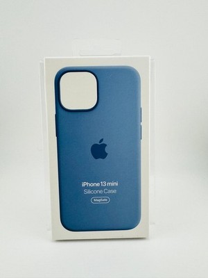 Apple iPhone 13 mini Silikon Hülle Case MagSafe Rot Mitternacht Klee Eukalyptus