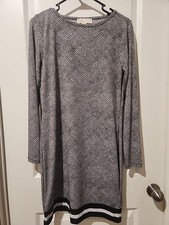 michael kors dress small Black And White Long Sleeve