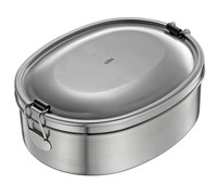 Cilio - Lunchbox Vesperdose Brotdose Vesperbox Edelstahl Oval 1 Liter 545760