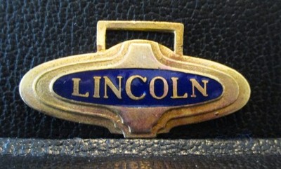 Ford Lincoln Motor Company Emblem Trademark Logo Watch Fob Luxury Car Automobile