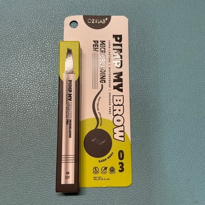 OZE LABS Pimp My Brow Microblading Pen Dk Grey 03 Lasting Waterproof Smudge Free