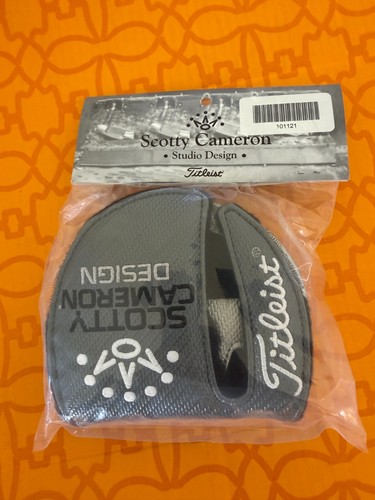 Scotty Cameron Gallery Gray Mid Round Mallet Putter RIGHT HANDED Headcover NEW