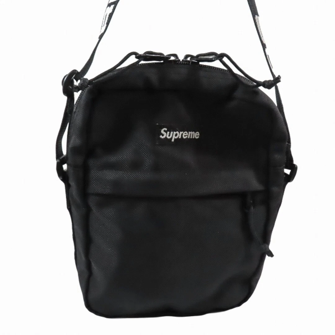 Sac bandoulière 18SS Supreme Sacoche bandoulière Cordura noir 8 hommes femmes AA occasion