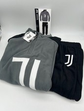 PIGIAMA TUTA RAGAZZO SOTTUOMO PILE MEZZA ZIP MANICA LUNGA SICEM FC JUVENTUS B2JU