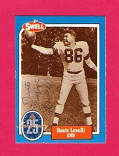 1988 Swell Dante Lavelli Signed Auto Cleveland Browns HOF