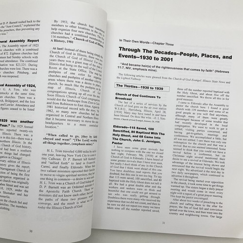 In Their Own Words Church of God Illinois 1910 to 2001 Softcover Book 2002 - Picture 11 of 21