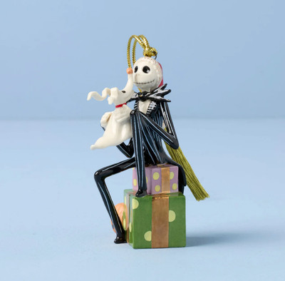 Lenox Disney The Nightmare Before Christmas Santa Jack & Zero Ornament Procelain