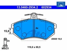 Brake pad set, disc brake ATE 13.0460-2934.2 for Audi