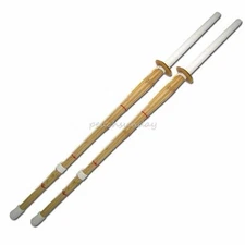 Set of 2 44'' Kendo Shinai Japanese Training Practice Sword Bamboo Stick Kendo