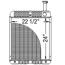 219731 Fits International Tractor Radiator Fits: 786, 886 104594c2