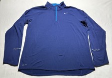 Nike Running Dri Fit Pullover Mens Large 1/4 Zip Gym Training Golf 519199 READ