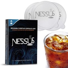 Nessus 100 PCS Original Aluminum Foil Lids from Vertuo 100 Refill Foils