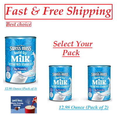 Swiss Miss Nonfat Dry Milk With Vitamins 12.98 oz _ (Select your pack.)
