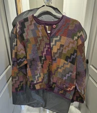 Millma Bolivia Handloomed 100% Alpaca Button Cardigan Size Medium