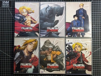 Fullmetal Alchemist Vol 1-5 & 7 DVD Bundle UNCUT Funimation CIB Booklets OOP